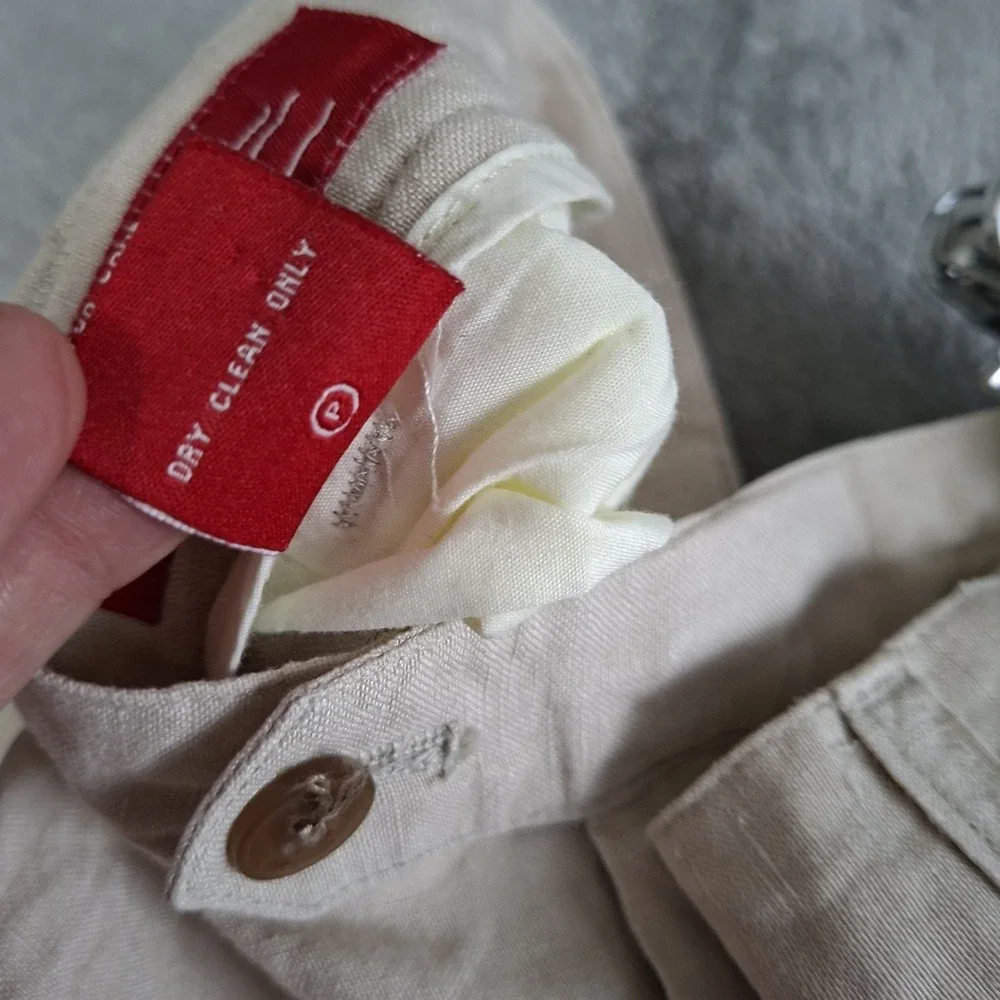 Vintage Oleg Cassini Men's Linen Pants 38x29‎ Full Cut Pleated Cuffed Beachy